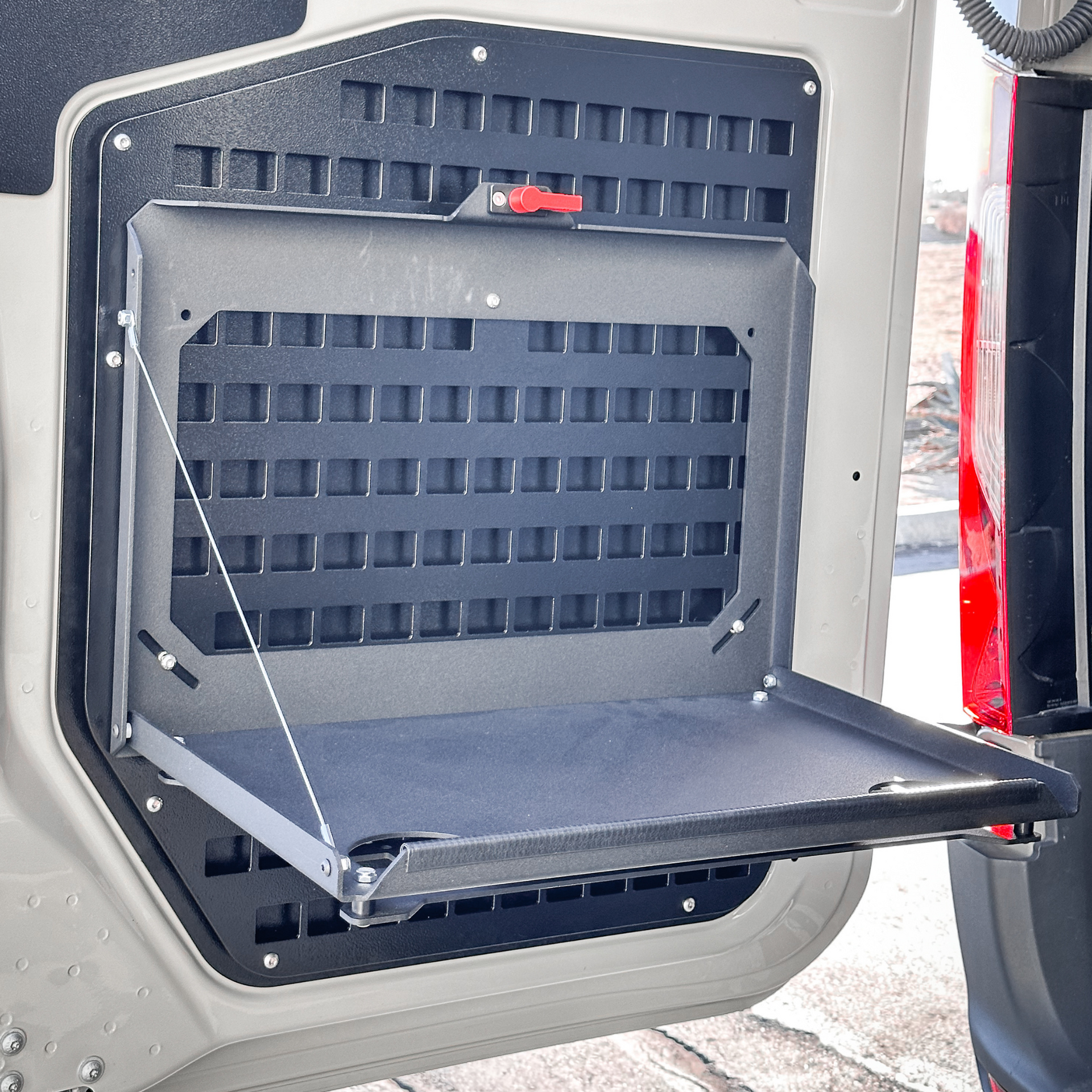 Drop Down Table | Folding Van Interior Table | Lost Hiway Customs