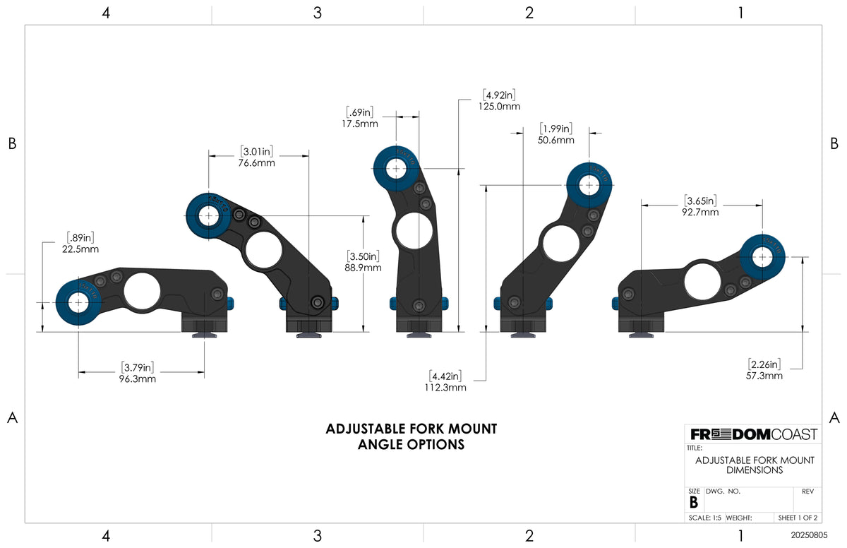 Freedom Coast Adjustable Fork Mount