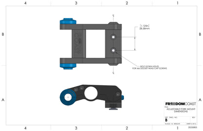 Freedom Coast Adjustable Fork Mount