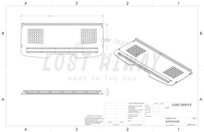 Sprinter Headliner Gear Shelf