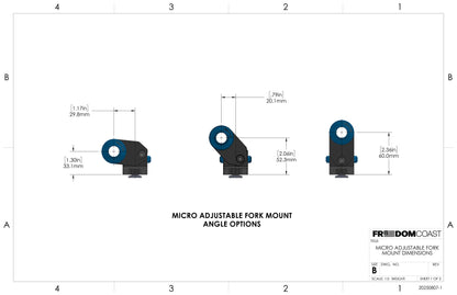 Freedom Coast Micro Adjustable Fork Mount