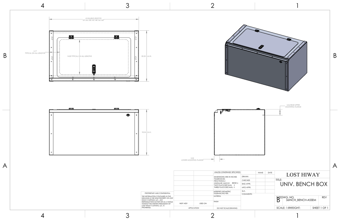 SINGLE SIDE SEATING/STORAGE BENCH